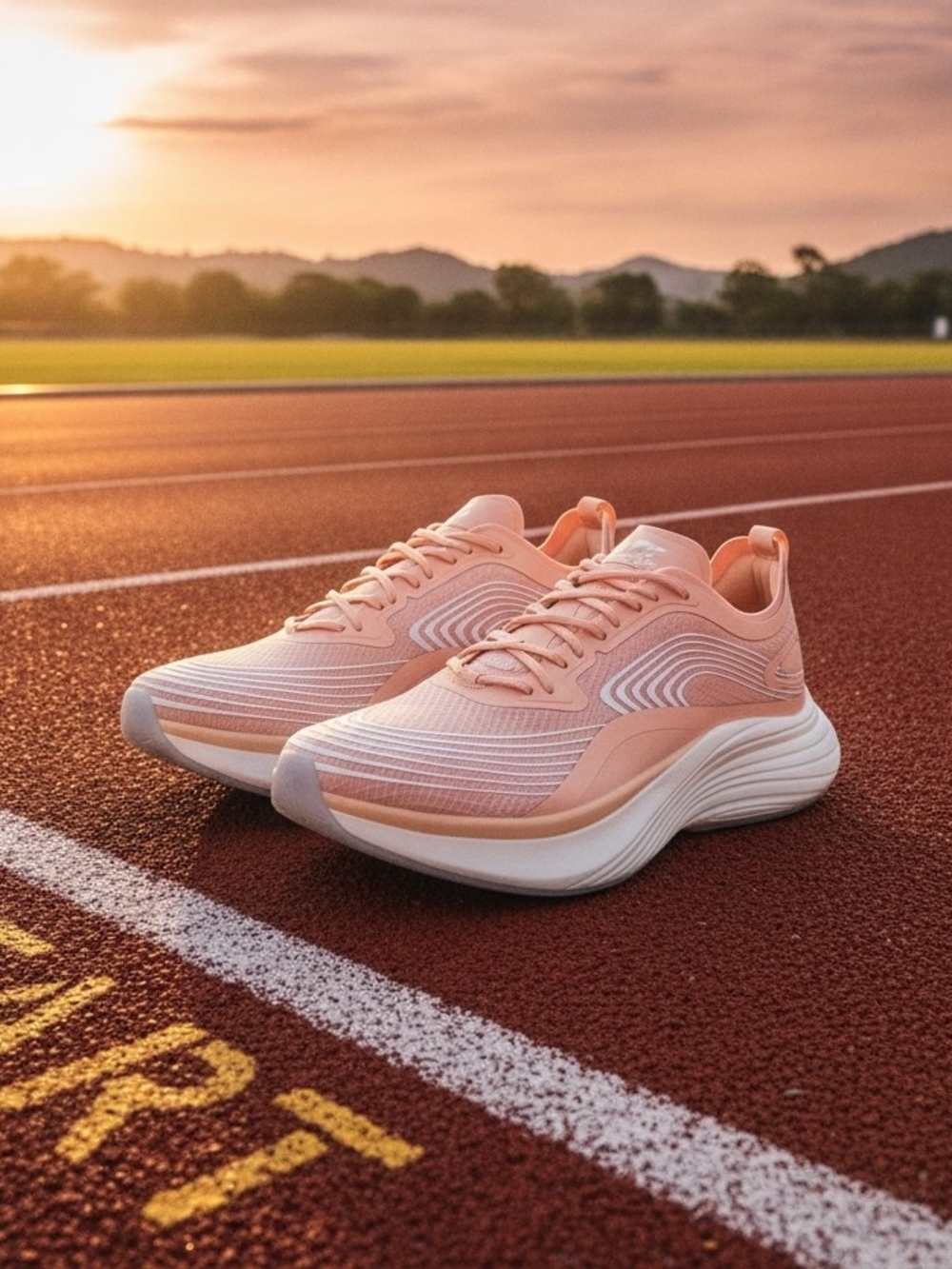 APL Women's Streamline Blush/Ivory Athletic Running Sneakers